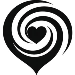 spiral with center heart